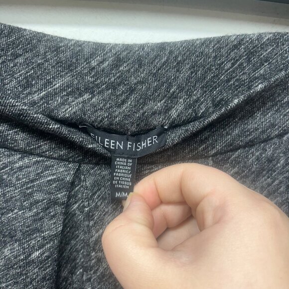 Eileen Fisher Womens Gray Knit Pull-On Tapered Pants MM - Picture 2 of 10